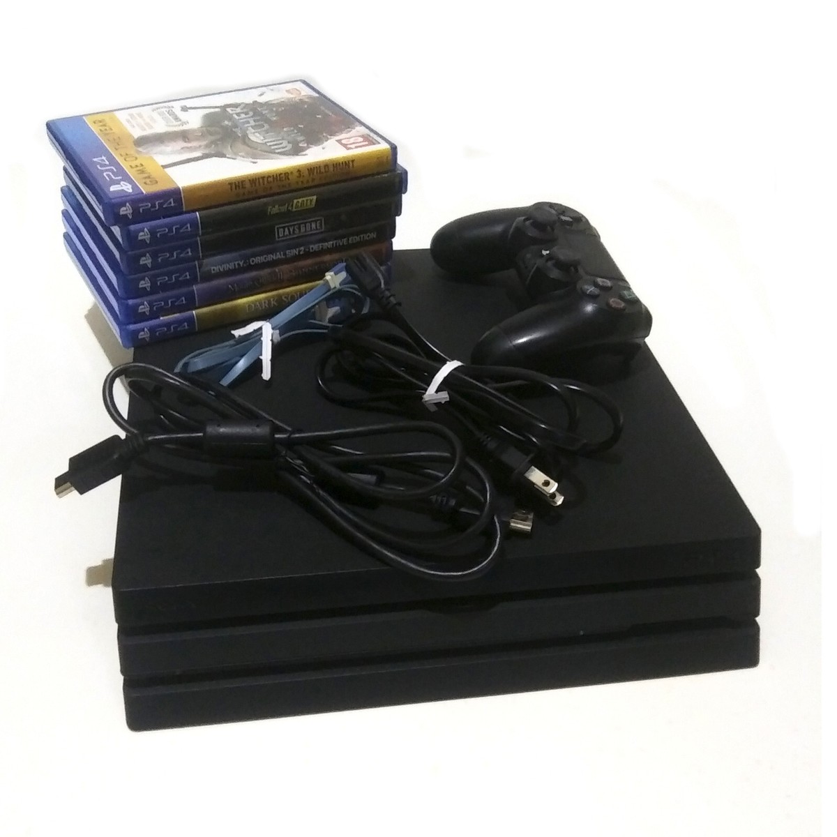 Sony PlayStation 4 Pro 1TB Console - Black With 6 Games