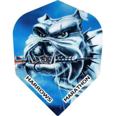 Dart 3,6 oder 9 Stück Harrows Marathon Flights - Bulldog - Hund