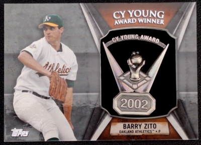 Barry Zito 2013 Topps Cy Young Award Winner Commemorative Relic