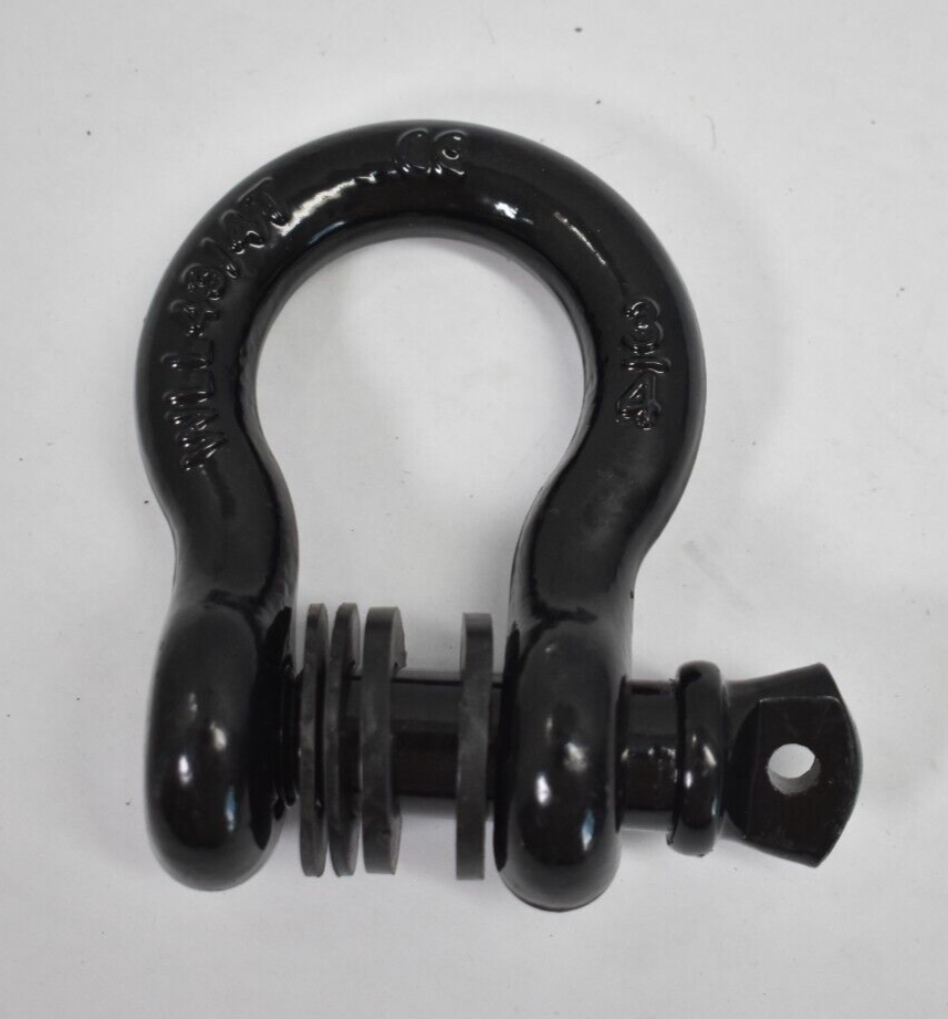 D Ring Shackle Black 3/4 D Ring Shackle Black 3/4
