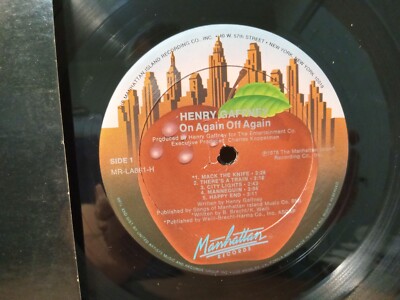 洋楽 Henry Gaffney On Again,Off Again AOR HENRY GAFFNEY On Again Off Again LP NM, 1978 Manhattan Records MR