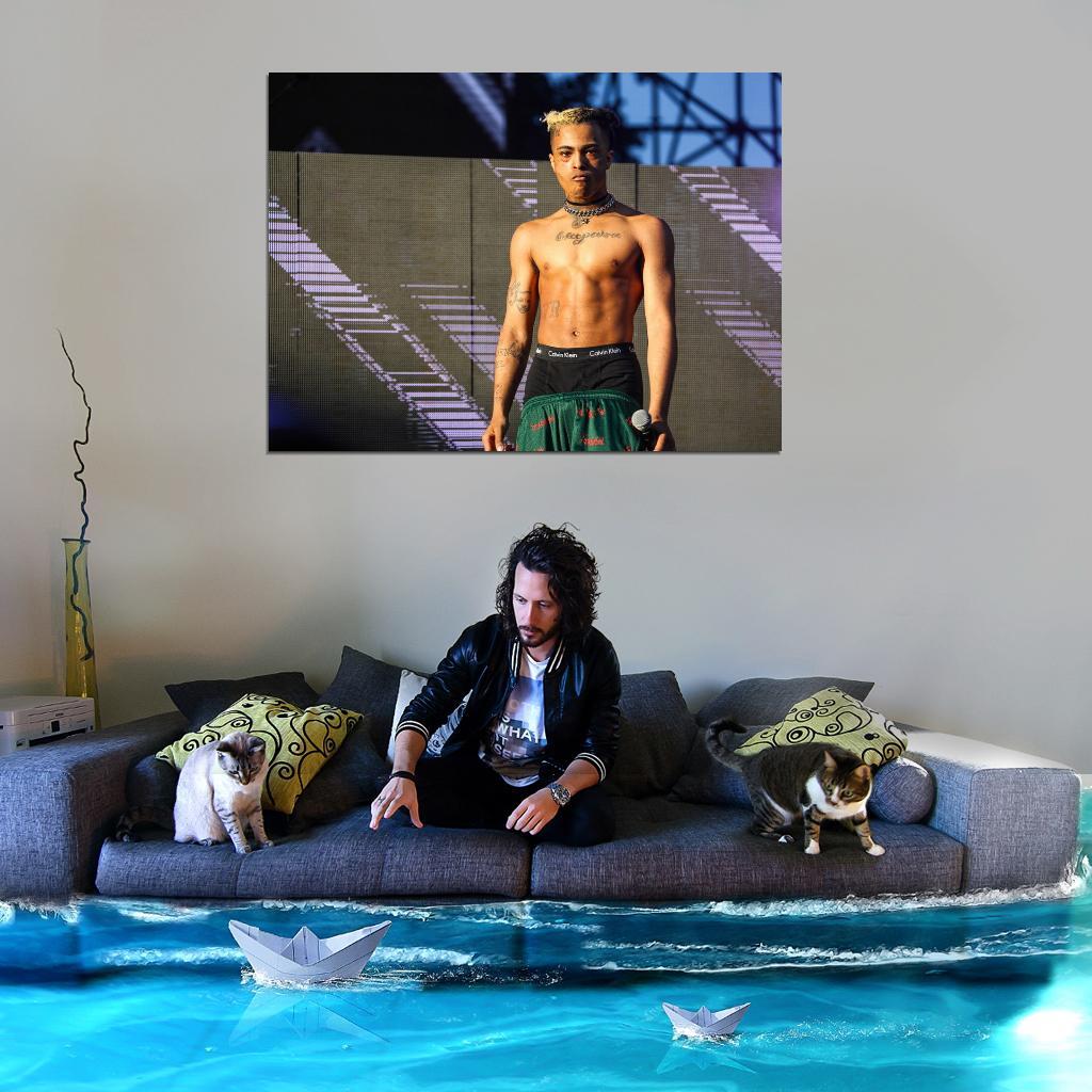 V7830 XXXTentacion Hot New Star Rapper Hip Hop Rap Singer WALL