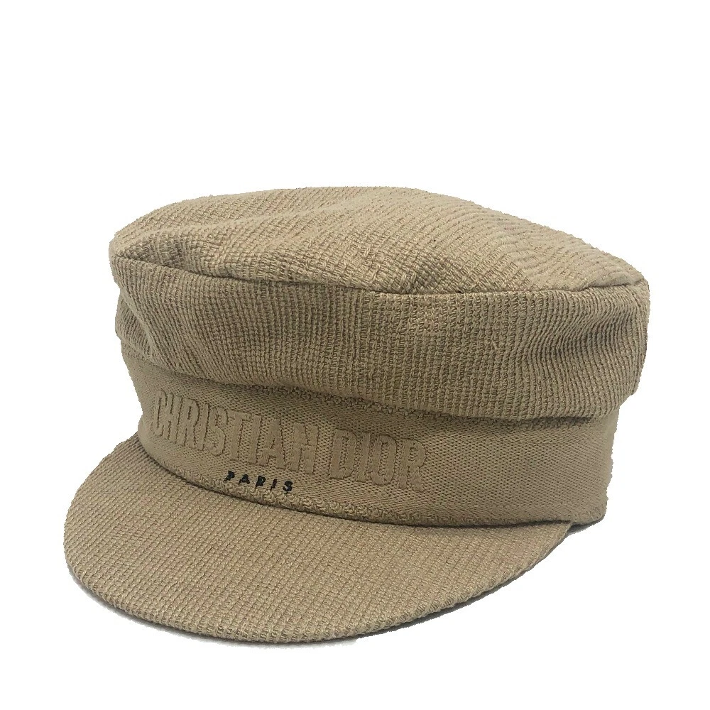 Chapeau logo Dior 02DCP920A140 casquette coton beige