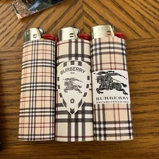 New 3 Custom Bic Lighters  Burberry Well Made Lighter Collect Designer . London