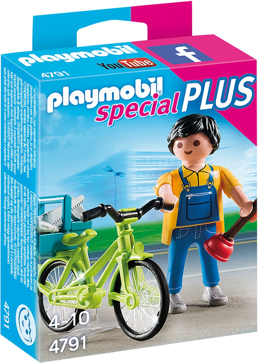 Enfants à vélo et sur les rollers Playmobil