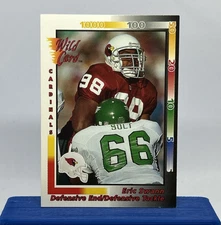 1992 Wild Card Eric Swann Rookie Card RC #38 Arizona Cardinals EX