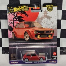 Hot Wheels Premium Japan Historics '73 Honda Civic Custom Car Culture 1:64 Red