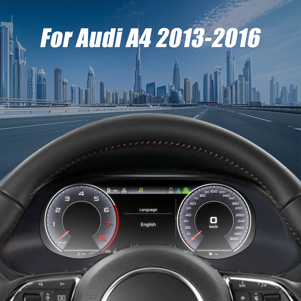 Digital Gauges Dashboard Speedometer Instrument Cluster For Audi A4 2013-2016 Foto 2 de 4