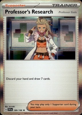 Professor's Research 189/198 HOLO Deck Exclusives R NM kirisAki Pokemon