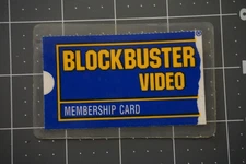 Vintage Blockbuster Video Laminated Membership Card Newark, Delaware