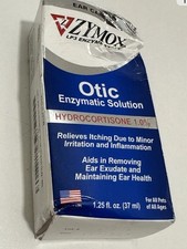 Otic Enzymatic Solution Dogs Cats 1 Hydrocortisone Ear Itch Relief 1.25oz 11/27
