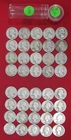 1932-1939 (P) Washington Silver Quarters - Mixed - 40 Coins - Actual Coins L152