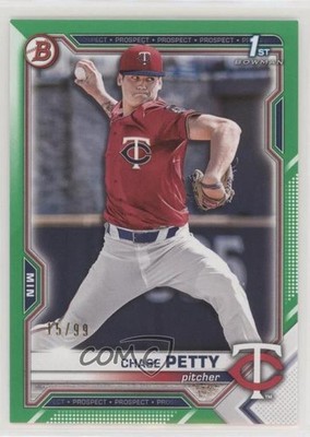 2021 Bowman Draft Green 15/99 Chase Petty #BD-49 03wr