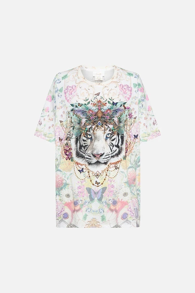 Camiseta Camilla Oversize Band Queens Bee Hive tamanho P - Imagem 3 de 4