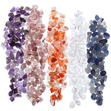 Polished Irregular Stone Chips Beads for DIY Jewelry Making Durable Craft Beads
