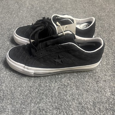 Converse One Star Pro Bones Ox Shoes Mens 5 Black Suede Skate School Sneakers