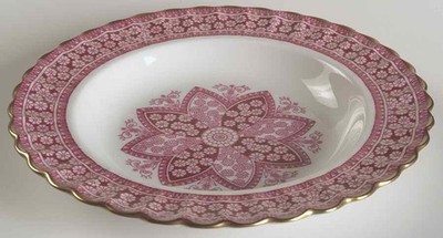 Spode Primrose Rose Rimmed Soup Bowl 684561