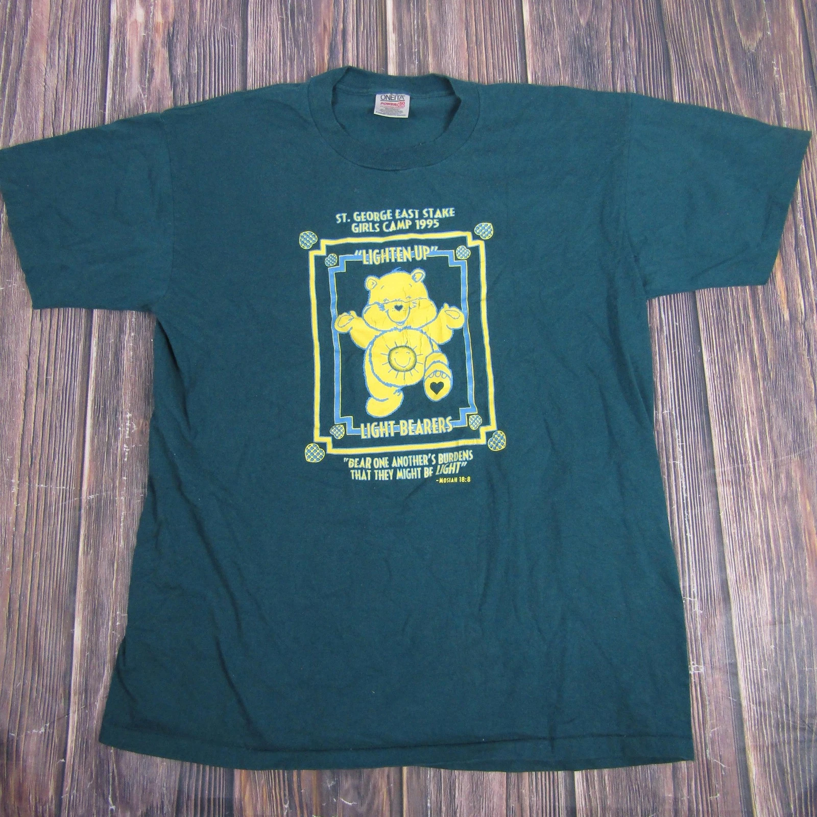 Vintage Bears Shirt Womens XL St George Girls Camp Light-Bearers 90s Religious