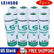 8 Pcs 3.6v Lithium Batteries 2600mAh for LS14500 3.6v aa Battery ER14505