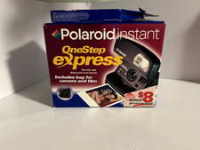 Vintage Polaroid One Step Express 600 Instant Film Camera with extra film