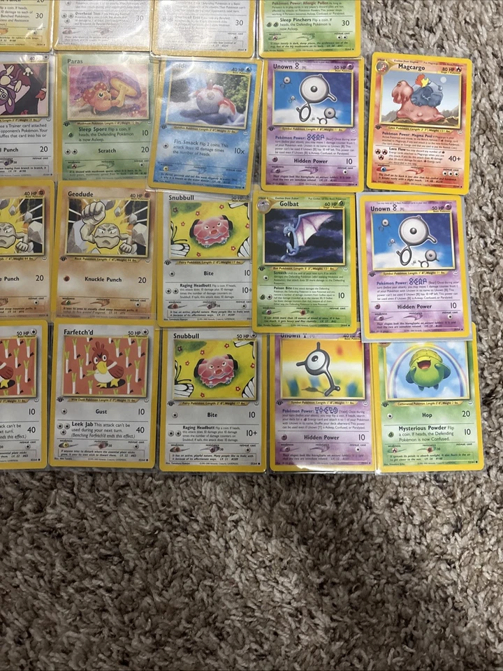 Pokemon 1st Edition Neo Revelation Non-Holo Lot All MP-NM 27 Cards In Total! 22 - Image 3 of 4