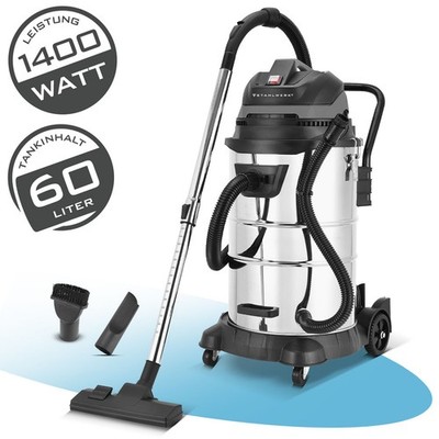 STAHLWERK VCL-1400 ST Nass- und Trockensauger 1400 W Industriesauger mit 60 L