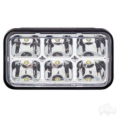 EZGO LED Headlight Assembly Workhorse, ST350 96+, Marathon 80-94 Golf Cart Light