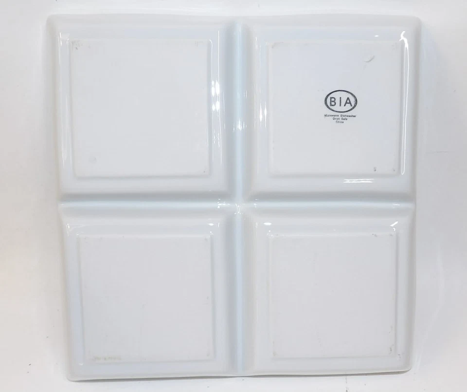 BIA Cordon Azul Cerámica Navidad Felices Fiestas Reno Plato de Servir Dividido Foto 3 de 3