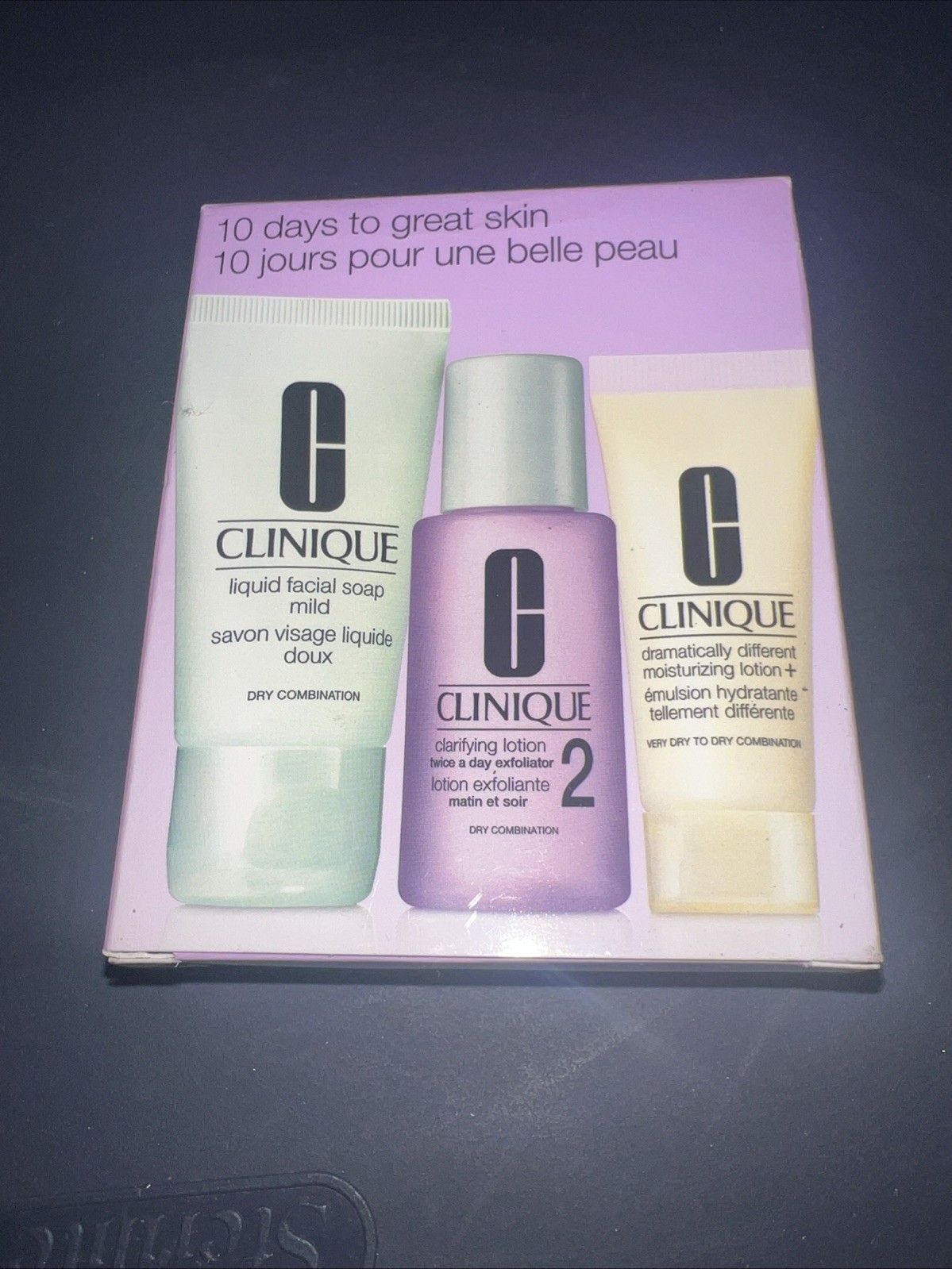 Clinique 3-Step Skin Care System For Dry Combination Skin Tr