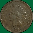 1903 Indian Head Cent Choice Extremely Fine XF+ Coin #42582