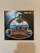 NOS Harley Davidson Cadiz Puero Santa Maria Spain Dealer Patch Emblem Intl motor