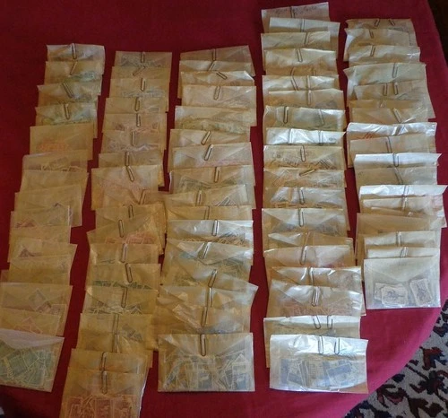 HUGE BULK LOT Old Vintage US Stamp Collection USED Accumulation in Glassines