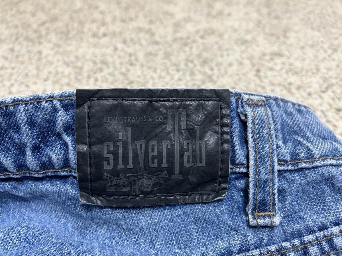 Vtg Levis SilverTab Relaxed 90s 1997 Blue Jeans Mens Size 34x32