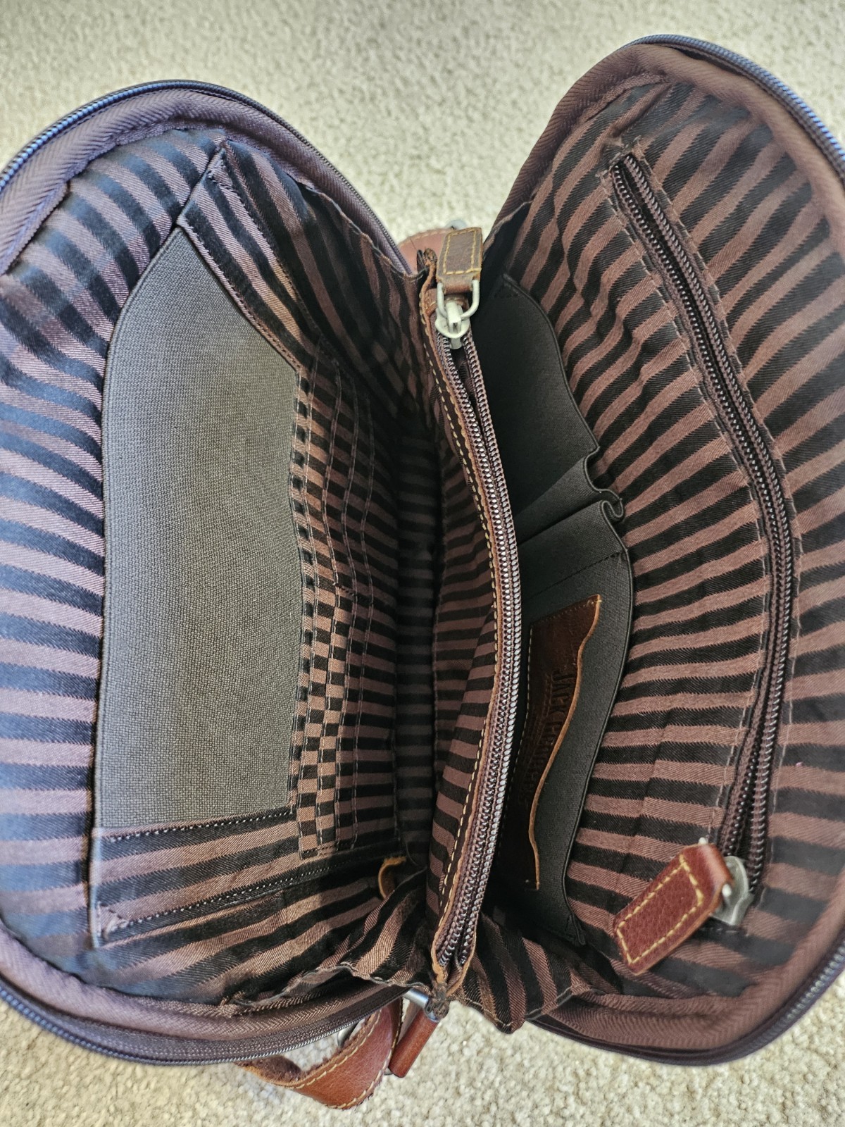 Jack Georges Backpack Embossed Tooled Genuine Lea… - image 10