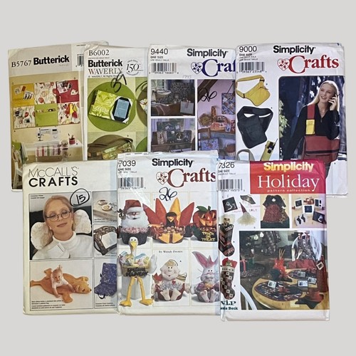 U-Pick Craft Sewing Patterns Pillows Apron Bags Cases Cushions Holiday Stockings