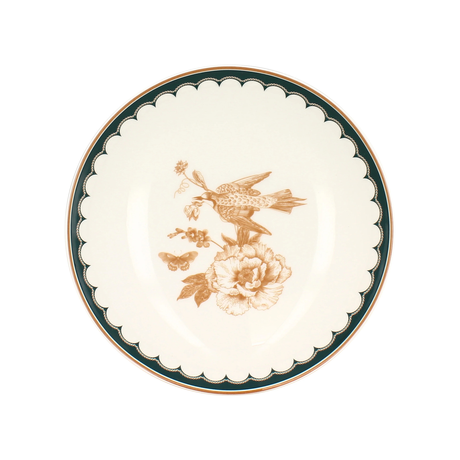 Assiettes creuses BOTANIC Novastyl en porcelaine anti-rayures pour repas sans taches
