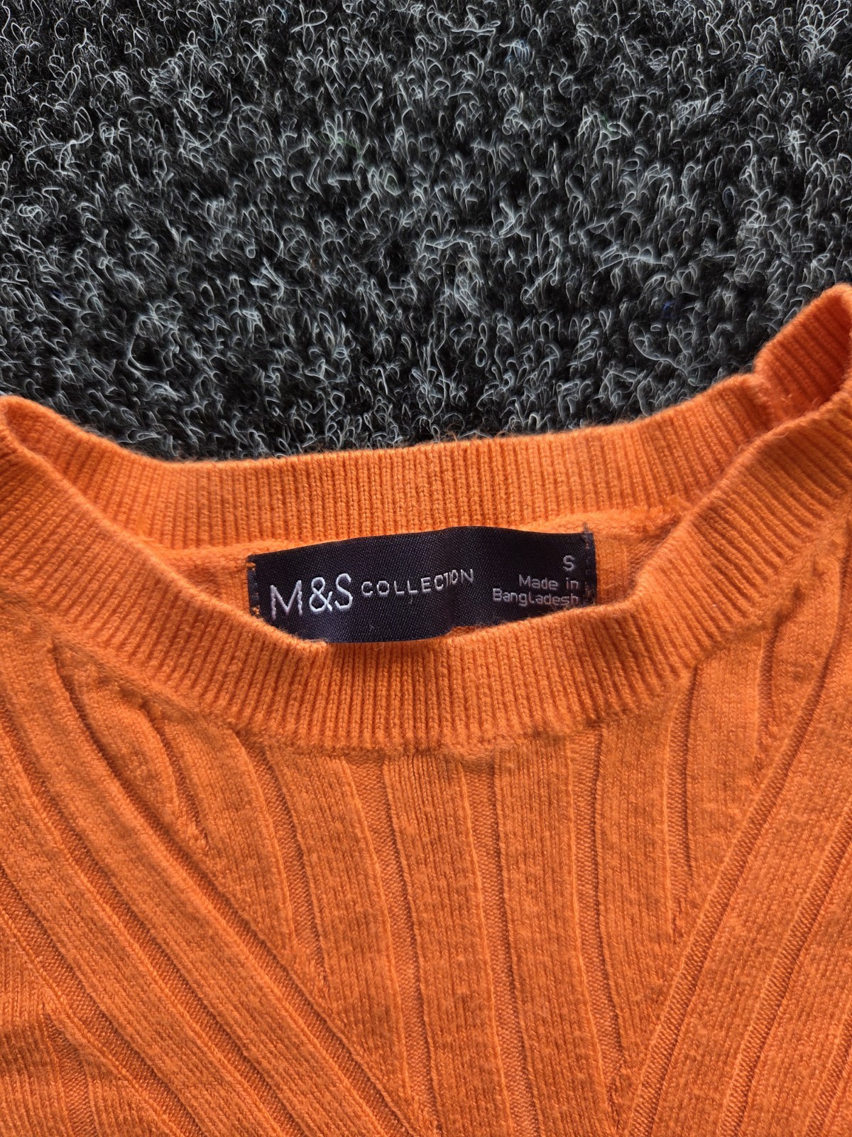 M&S Orange Short Sleeve Jumper Women’s Size Small image 8