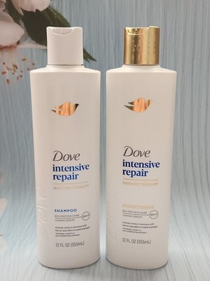 (Set of 2) Dove Intensive Repair Damage Therapy Shampoo and Conditioner, 12 oz 