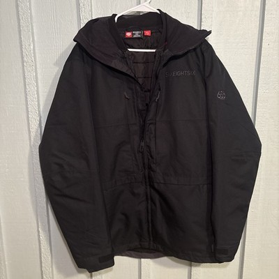 686 Smarty 3-in-1 Snowboard Jacket Waterproof Hooded Black Small InfiDry Ski