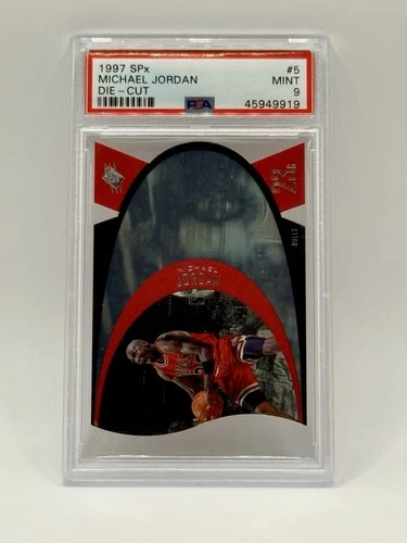 1997-98 Upper Deck SPx Die-Cut #5 #SPX5 Michael Jordan PSA 9 Graded Card NBA