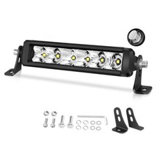 8 Inch Single Row LED Light Bar 60W Off Road Driving Fog Lights 8 inch white