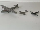 Vintage Dinky Toys Planes X3 Meteor Armstrong Whitworth & Racer For Restoration