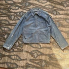 Vintage WW2 US Military Denim Smock Pullover Jacket Size Medium