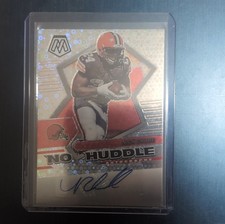 Panini 2022 Mosaic No Huddle Autographs Nick Chubb #ANH-NC Browns NFL Prizm