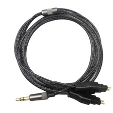 Black Repair Auto Earphone Cable For Sennheiser HD414 HD430 HD650 HD600 HD580 F