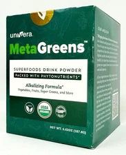 Univera MetaGreens Green Superfoods Drink Powder Alkalizing Formula 6.62oz