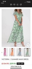 maxi dress size 10 green long