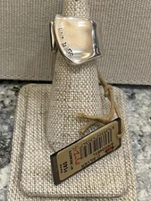 Authentic Uno Silver Ring Size 6 Brand New de50 Retail $140 NWT 