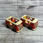 Vintage Fisher Price 12 Pc. Mini Bus & Little People Figures Toy Bundle