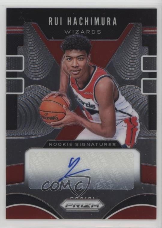 2019-20 Panini Prizm Rookie Signatures Rui Hachimura #RS-RHM Auto RC 1f8v
